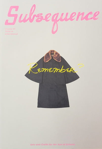 Subsequence Magazine 雑誌 SubsequenceMagazineVol.